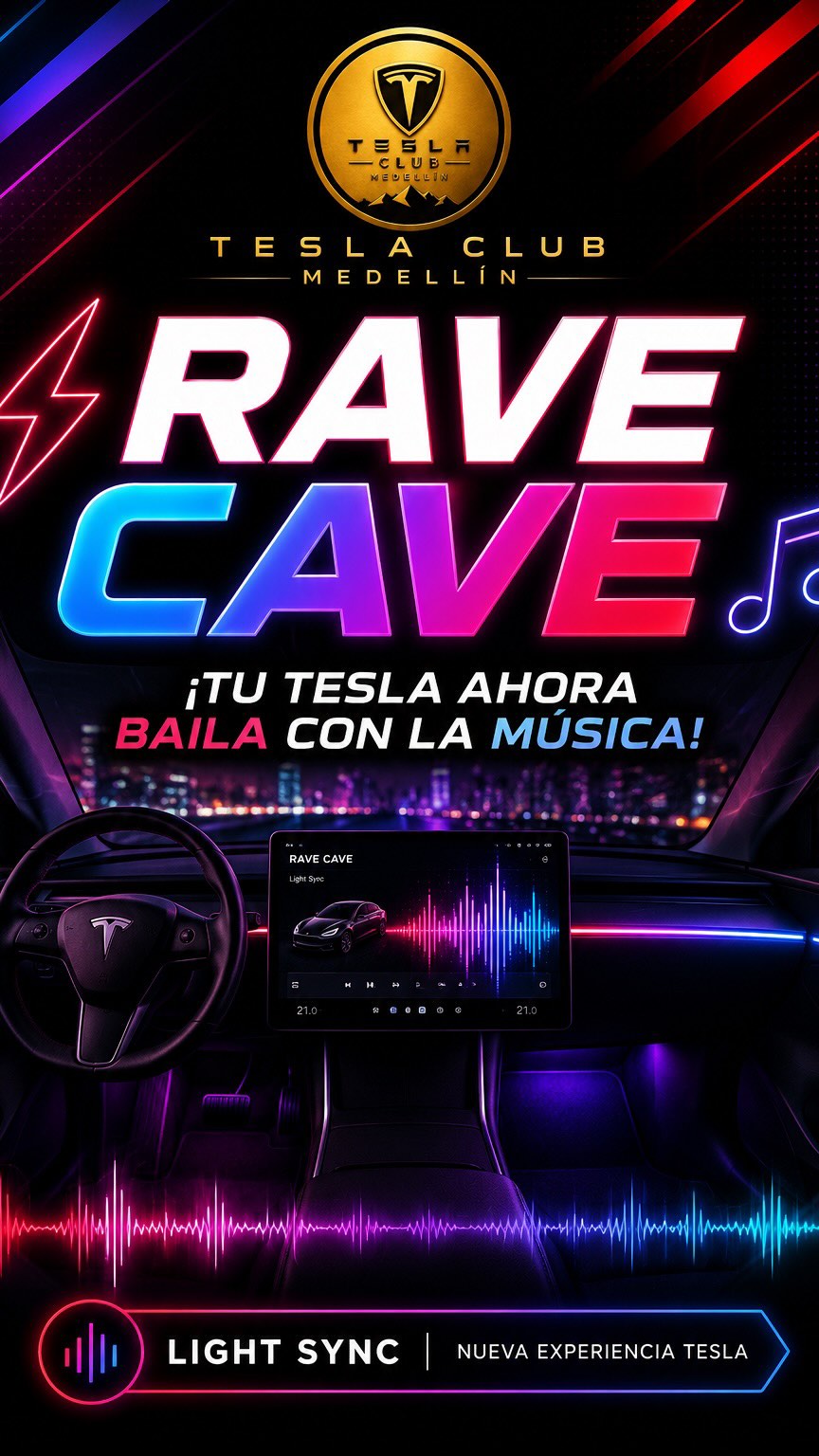 ¡RAVE CAVE llegó para cambiar la forma en que disfrutas tu Tesla!