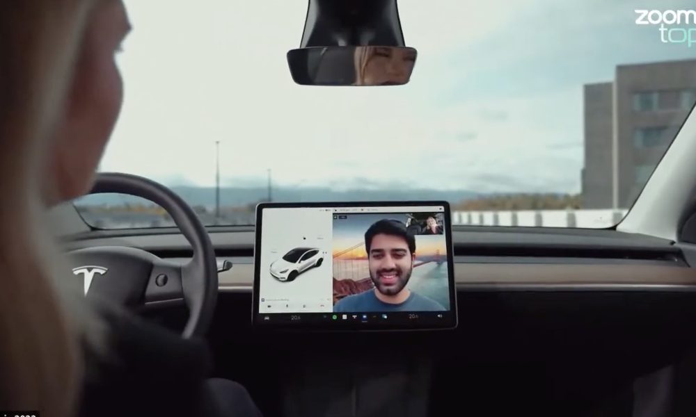 Tesla desbloquea la videoconferencia en automóvil para extender Google Meet, Teams y más allá